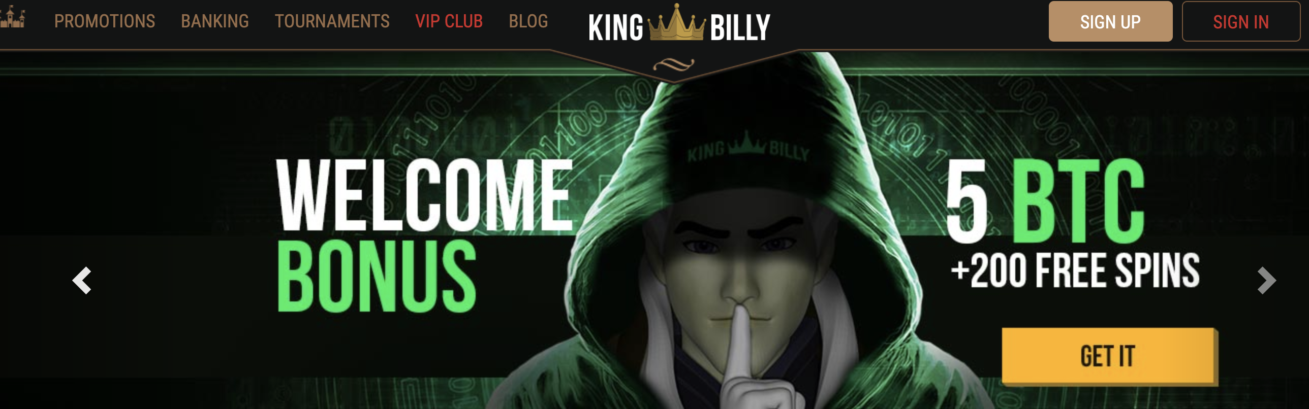 King Billy Bitcoin Bonus