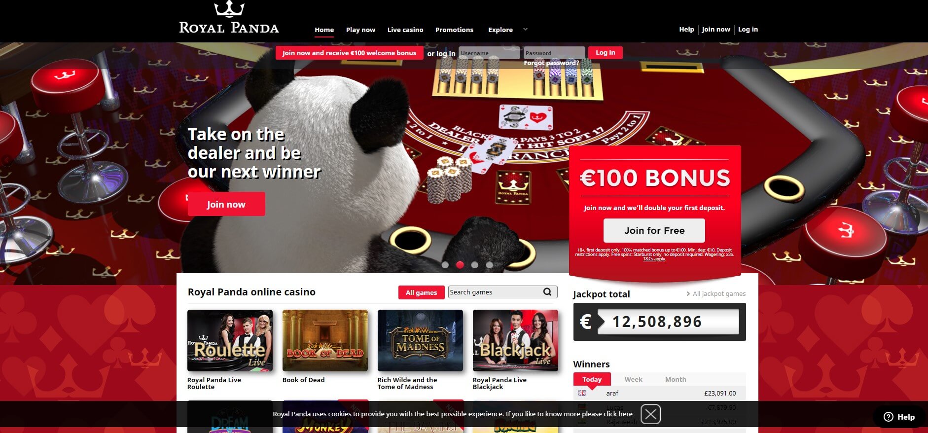 Royal Panda iPhone Casino App