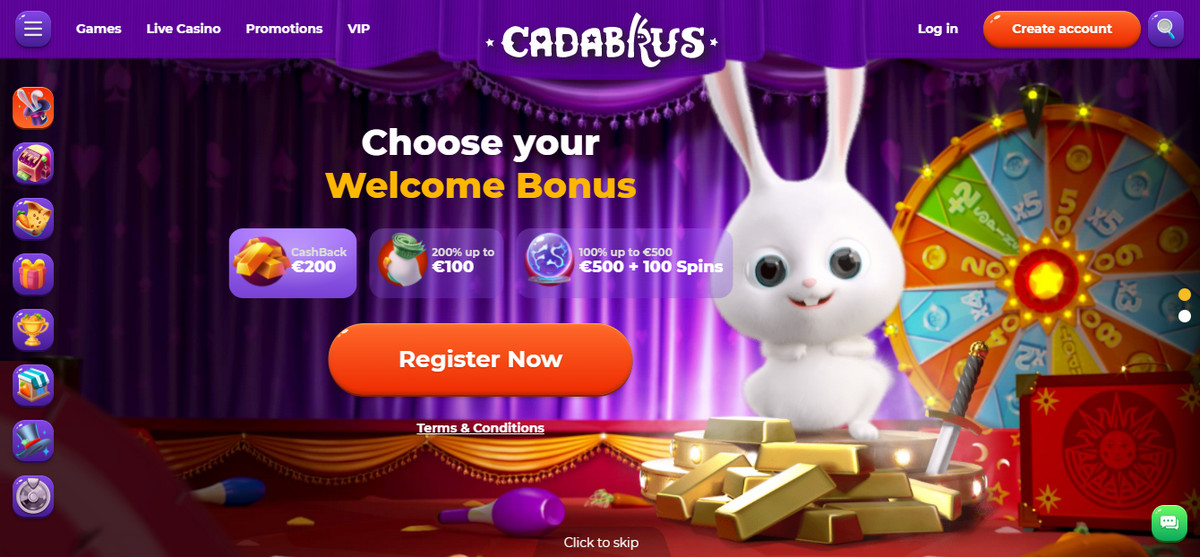 Cadabrus - real money online casino