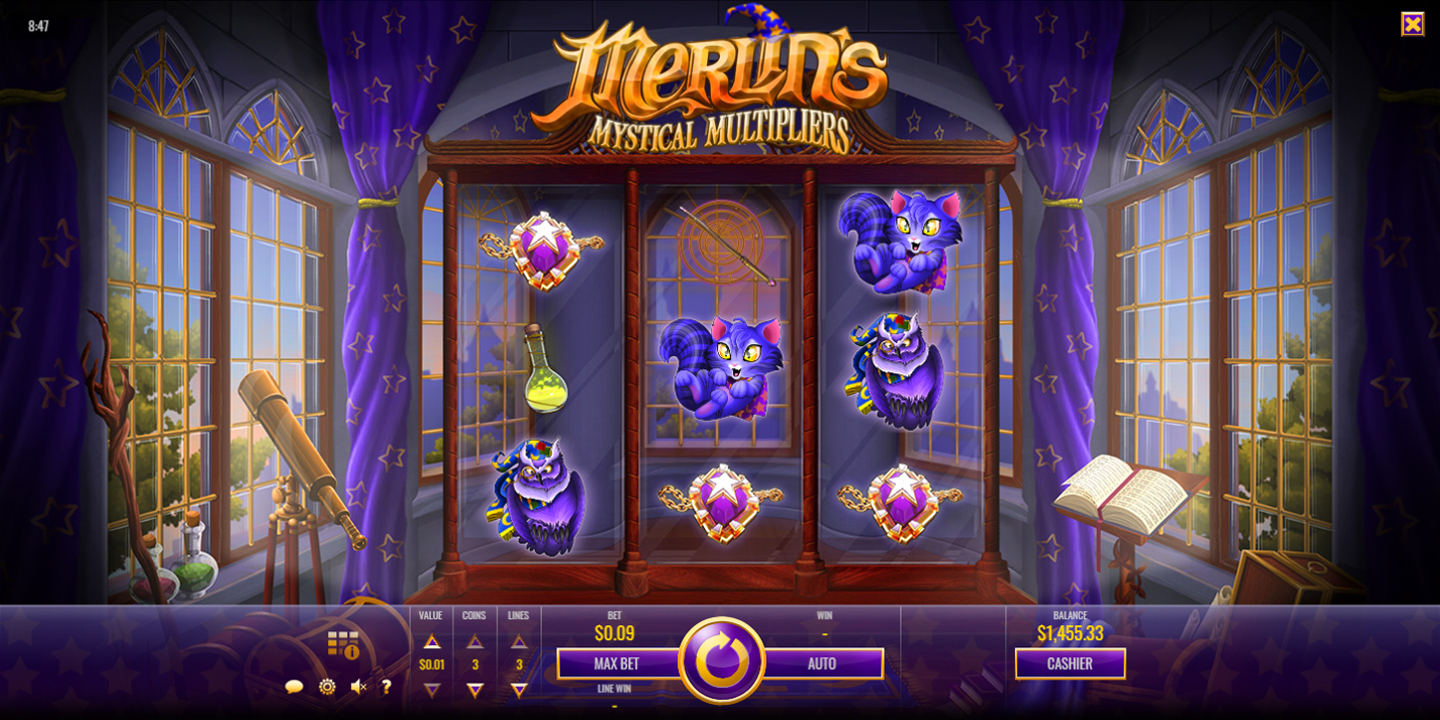 Merlin's Mystical Multiplier Gameplay - New Slot