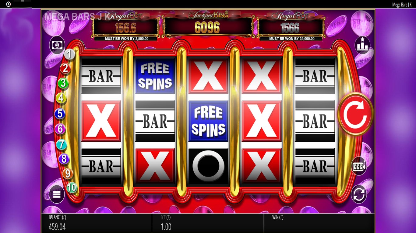 New slotgame Mega Bars Jackpot King