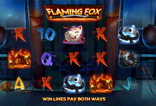 flaming fox 3D slots