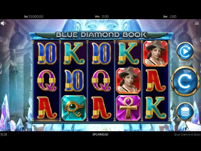 Blue Diamond Book is the new videoslot from Spearhead Studios