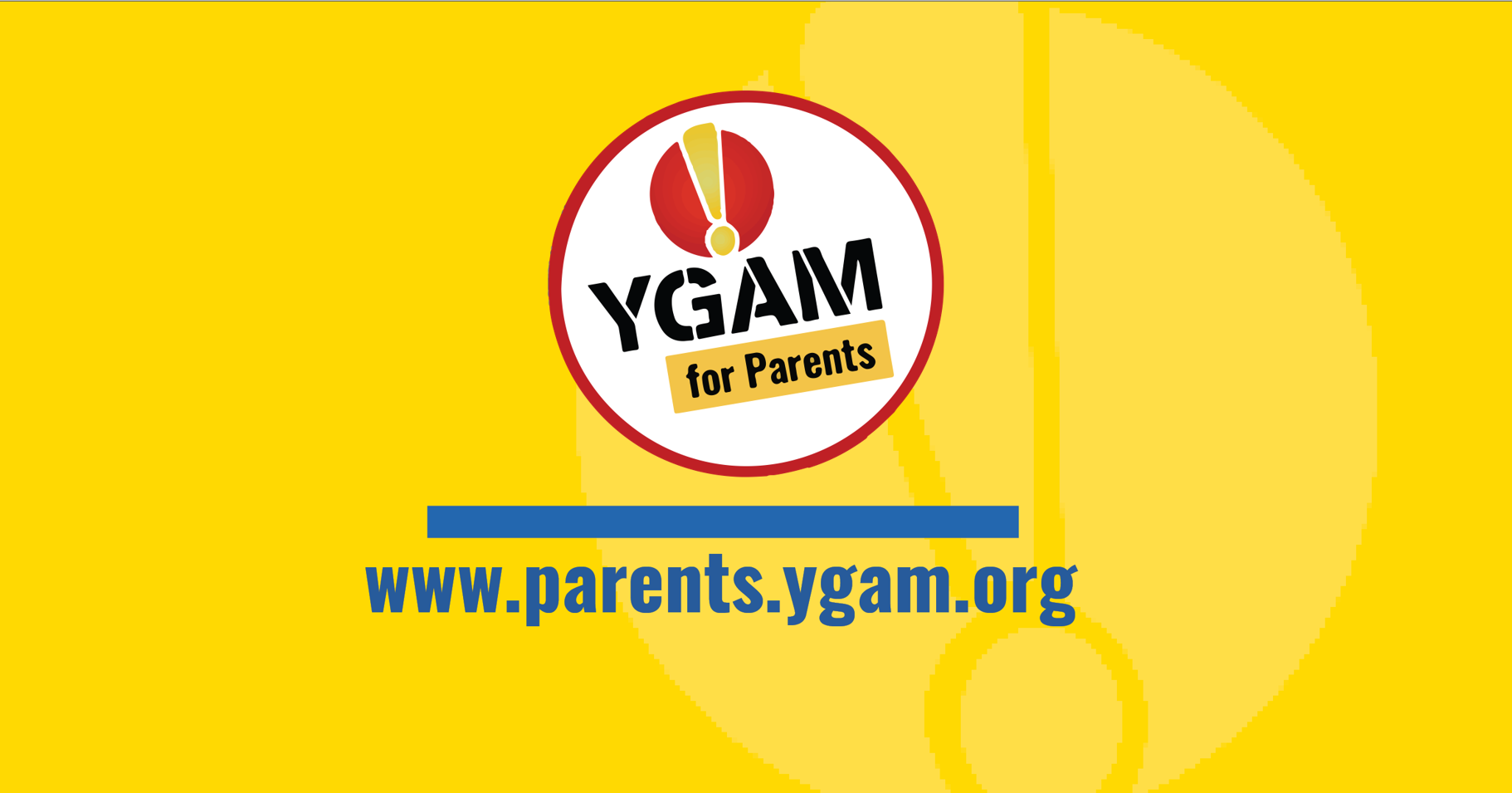 YGAM launches the Parent Hub Websites