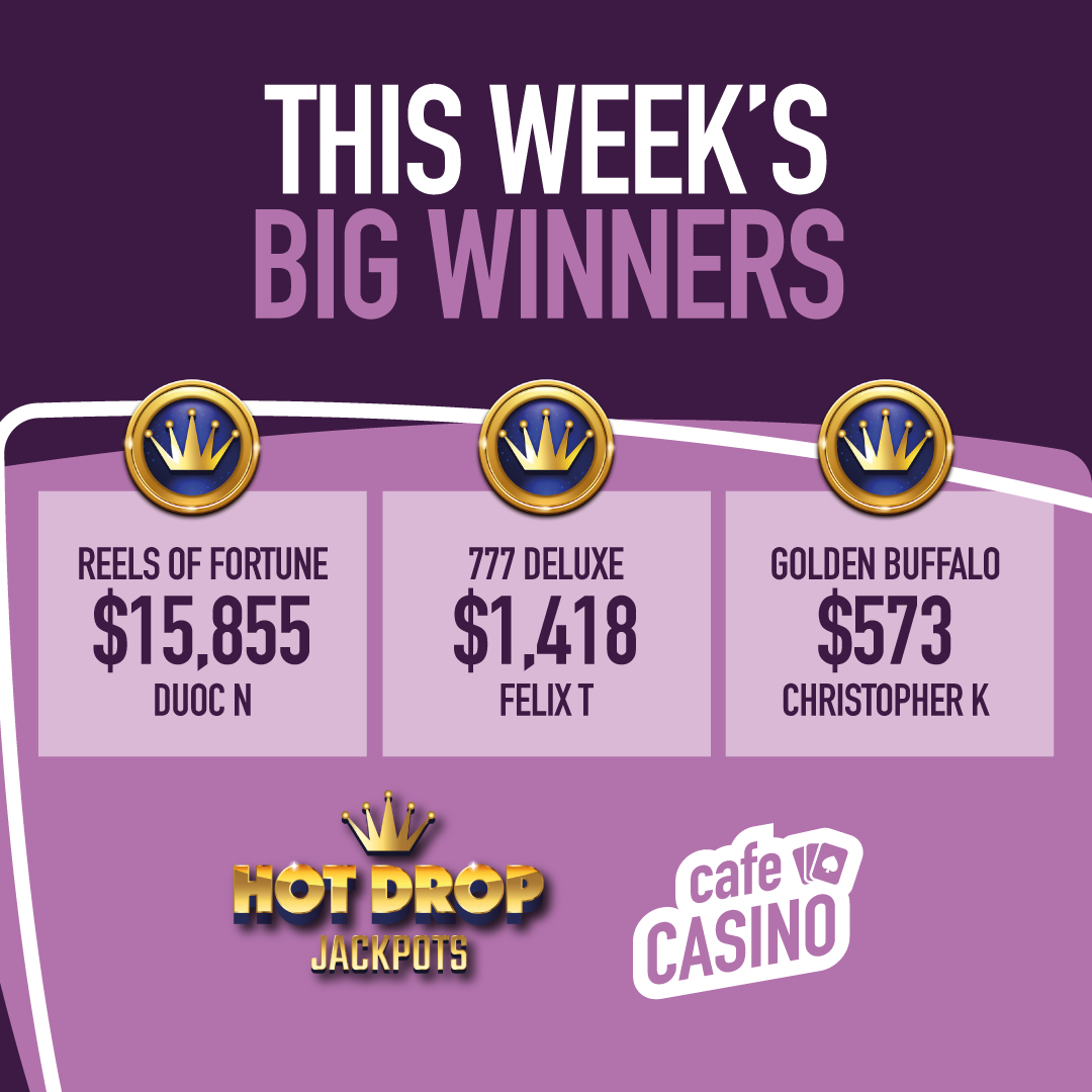 Hot Drop Jackpots - Cafe Casino